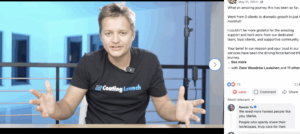 Marko Sipila speaking at a leadership discussion during the B Bright Podcast event.