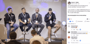 Marko Sipilä participating in a panel discussion on sales strategies